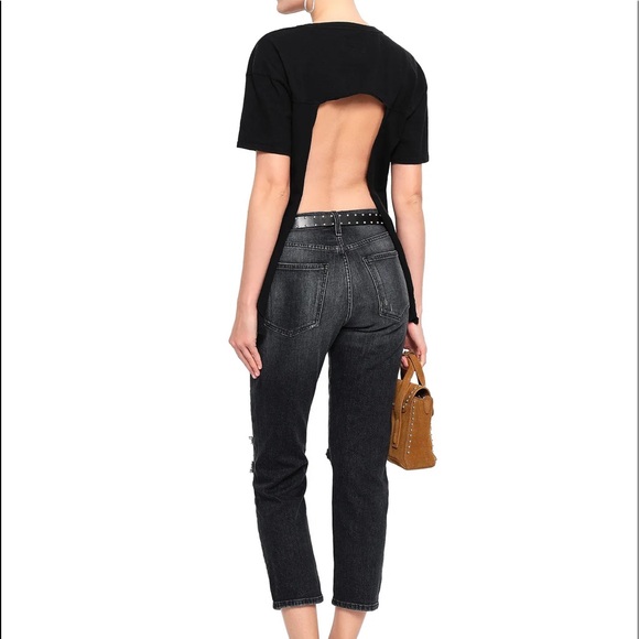 Current/Elliott Open back cotton jersey T-shirt size 2 - Picture 2 of 5